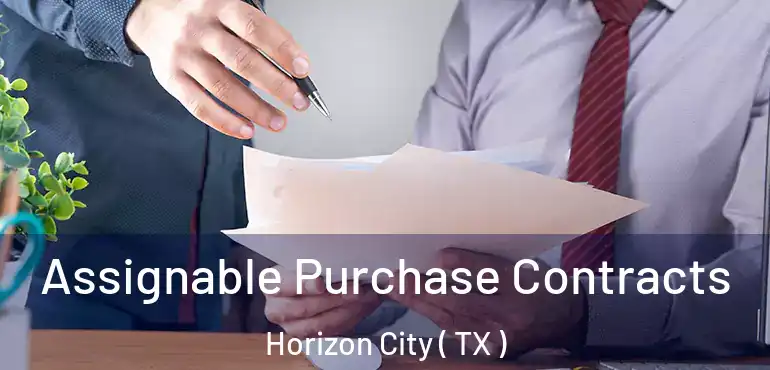  Assignable Purchase Contracts Horizon City ( TX )