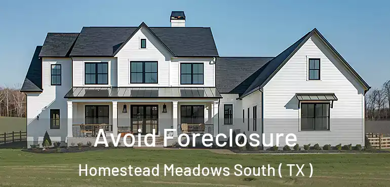  Avoid Foreclosure Homestead Meadows South ( TX )