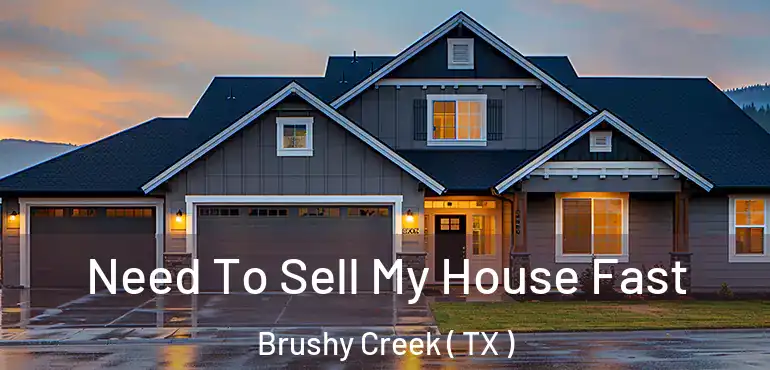  Need To Sell My House Fast Brushy Creek ( TX )