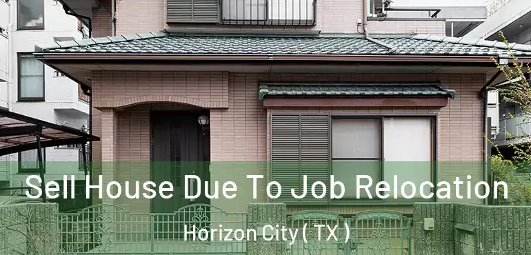 Sell House Due To Job Relocation Horizon City ( TX )