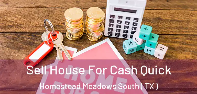 Sell House For Cash Quick Homestead Meadows South ( TX )