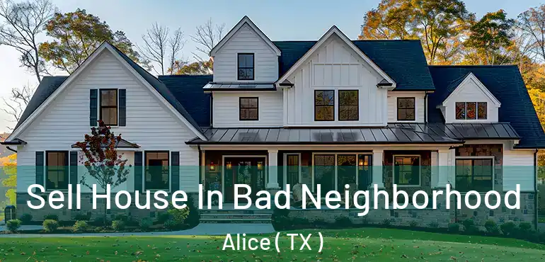  Sell House In Bad Neighborhood Alice ( TX )