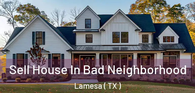  Sell House In Bad Neighborhood Lamesa ( TX )