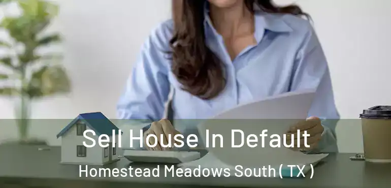  Sell House In Default Homestead Meadows South ( TX )