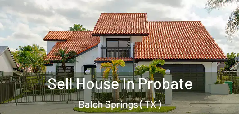  Sell House In Probate Balch Springs ( TX )