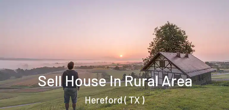  Sell House In Rural Area Hereford ( TX )