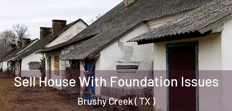 Sell House With Foundation Issues Brushy Creek ( TX )