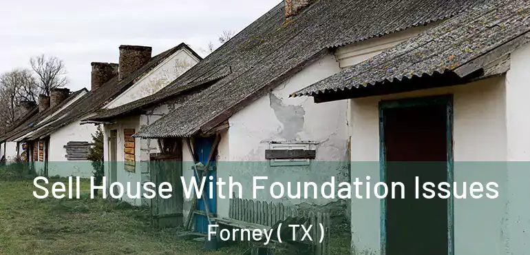  Sell House With Foundation Issues Forney ( TX )