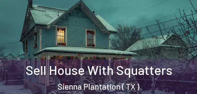  Sell House With Squatters Sienna Plantation ( TX )