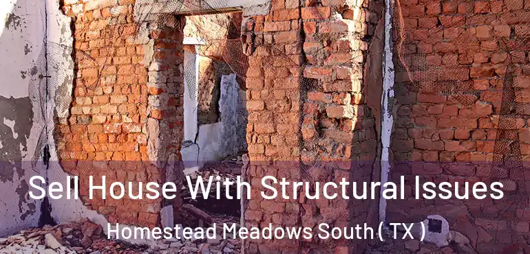 Sell House With Structural Issues Homestead Meadows South ( TX )
