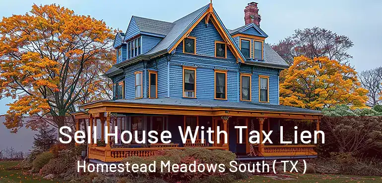  Sell House With Tax Lien Homestead Meadows South ( TX )