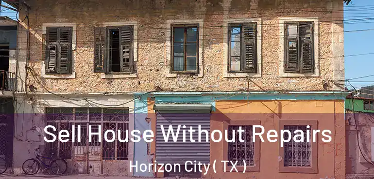  Sell House Without Repairs Horizon City ( TX )