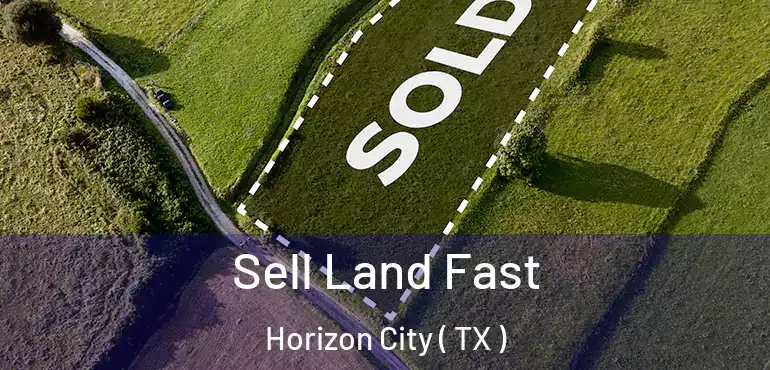  Sell Land Fast Horizon City ( TX )