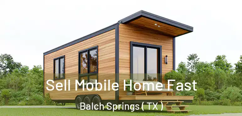  Sell Mobile Home Fast Balch Springs ( TX )