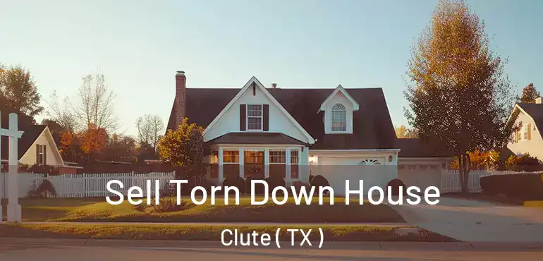  Sell Torn Down House Clute ( TX )