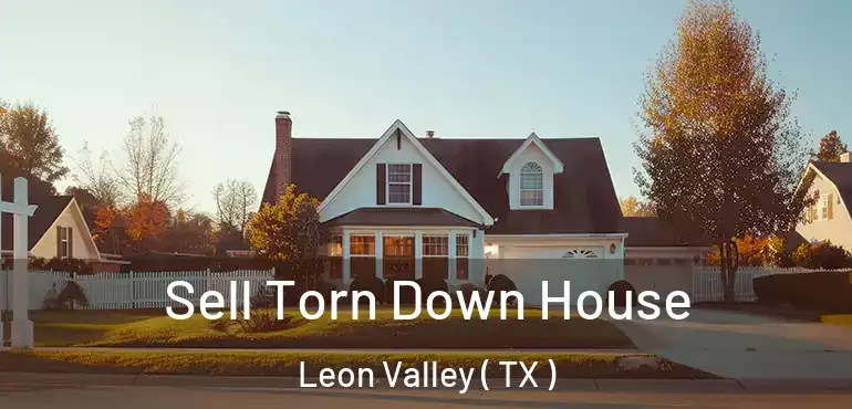  Sell Torn Down House Leon Valley ( TX )