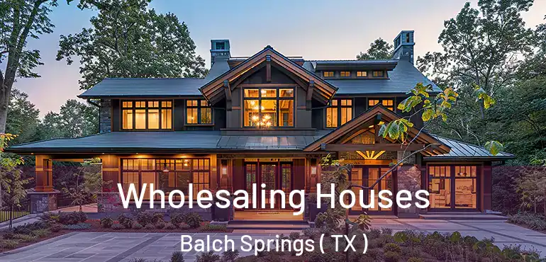  Wholesaling Houses Balch Springs ( TX )