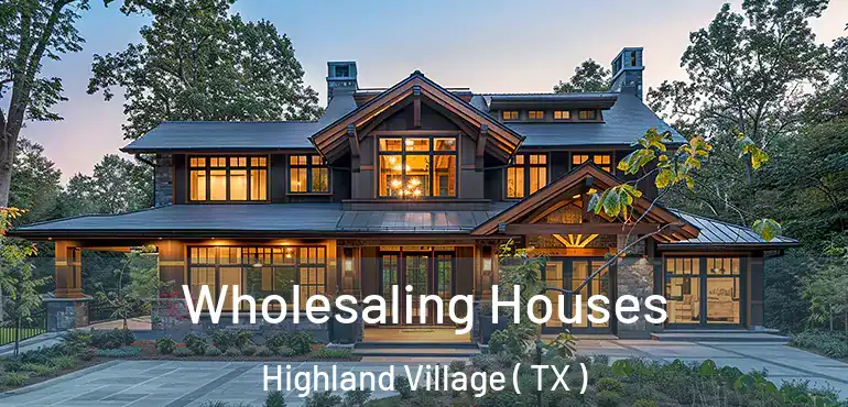 Wholesaling Houses Highland Village ( TX )