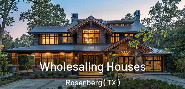  Wholesaling Houses Rosenberg ( TX )