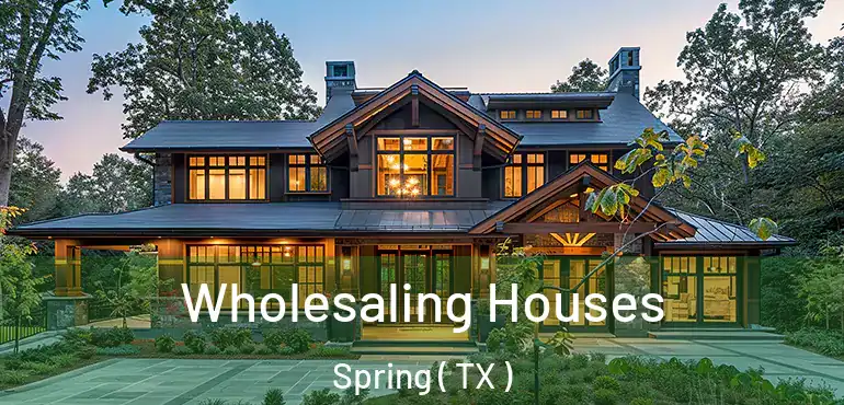  Wholesaling Houses Spring ( TX )